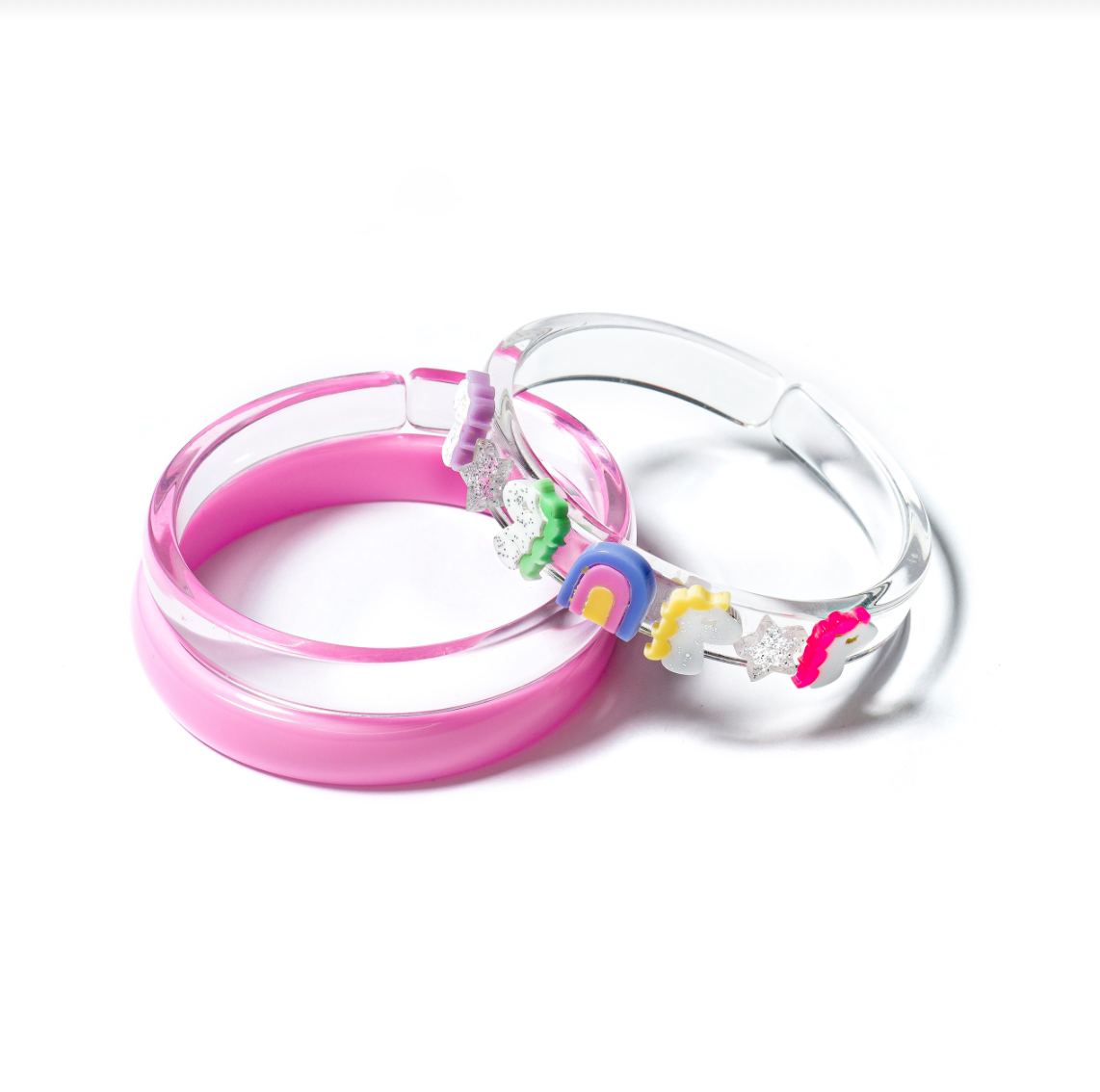 Unicorn and Stars Pink Bangles