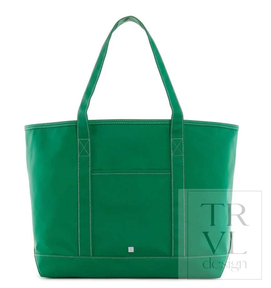 Maxi Tote-Coated Canvas Kelly Green