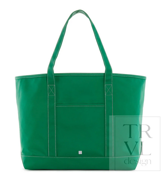 Maxi Tote-Coated Canvas Kelly Green