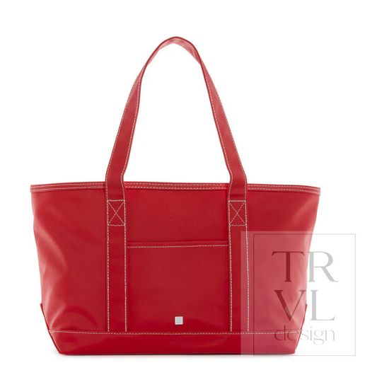Medium Tote-Coated Canvas Red
