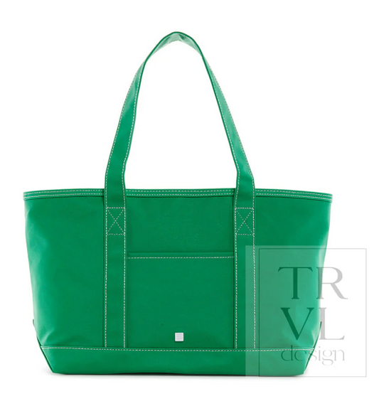 Medium Tote-Coated Canvas Kelly Green