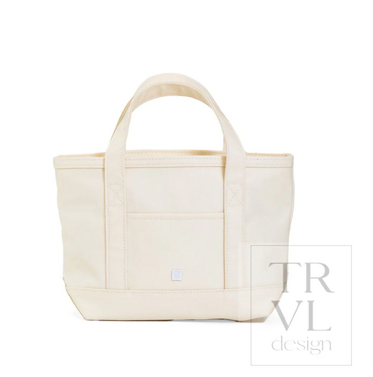 Mini Tote-Coated Canvas Natural