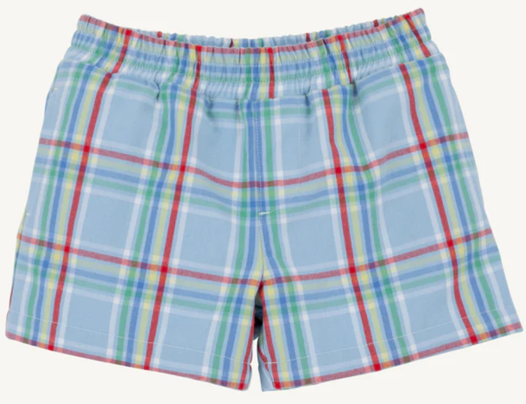Sheffield Shorts Kensington Court Plaid/Worth Ave White