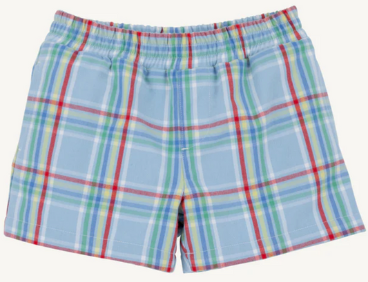 Sheffield Shorts Kensington Court Plaid/Worth Ave White
