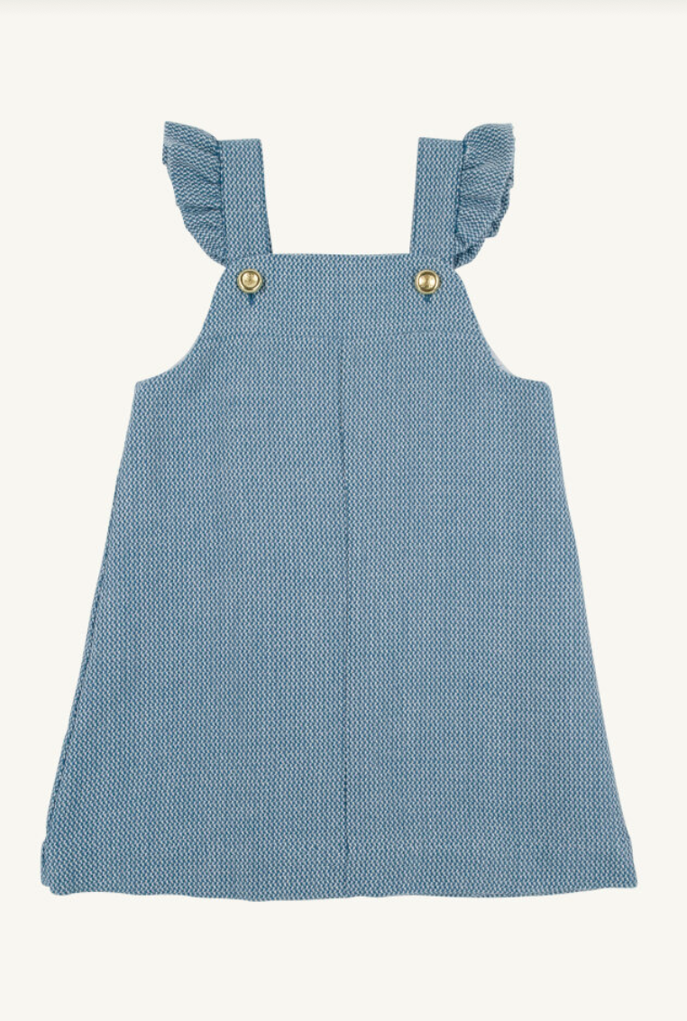 Julia Jumper- Tweed- Barnsley Blue/ Palmetto Pearl