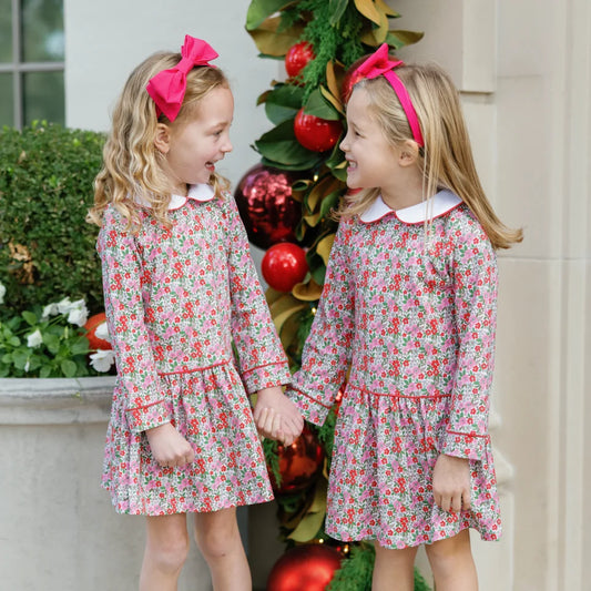 Lillian Dress- Floral Noel