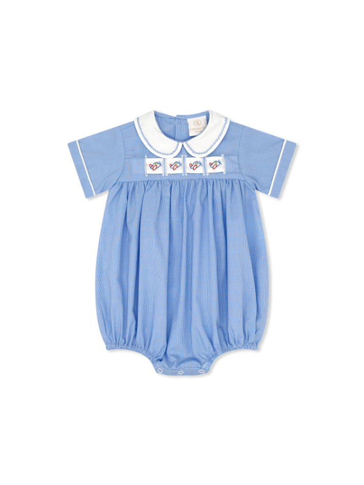 Noah Ribbon Bubble- River Royal Minigingham
