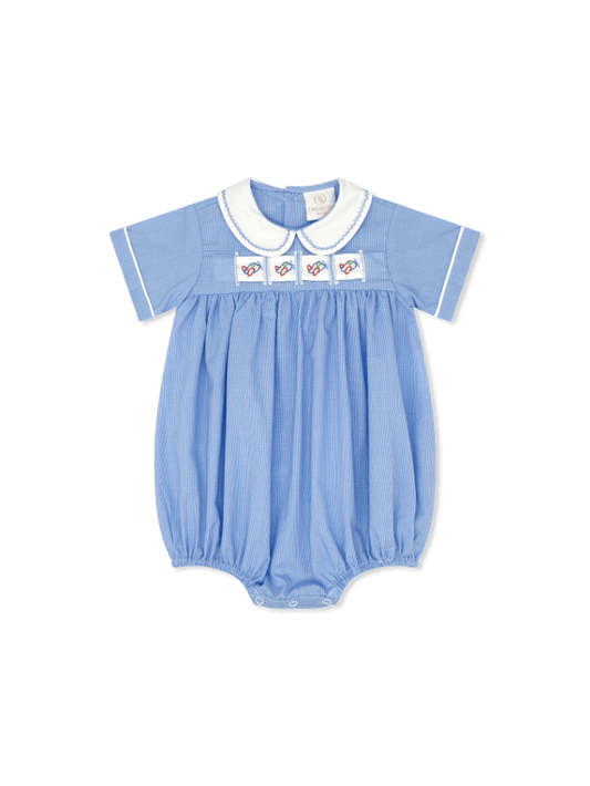 Noah Ribbon Bubble- River Royal Minigingham