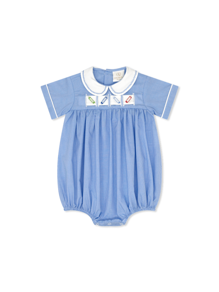 Noah Ribbon Bubble- River Royal Minigingham