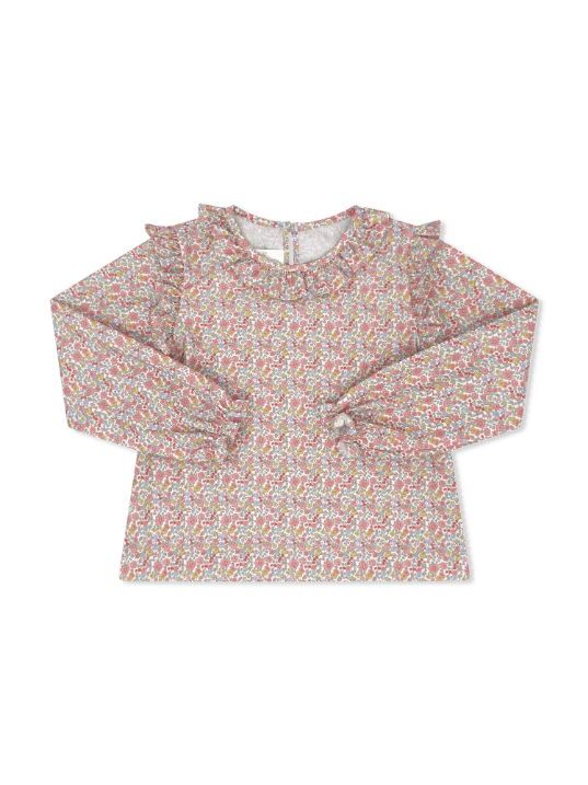 Evelyn Blouse Long Sleeve-Autumn Garden