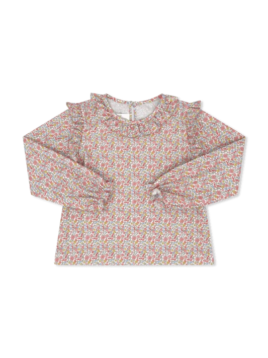 Evelyn Blouse Long Sleeve-Autumn Garden