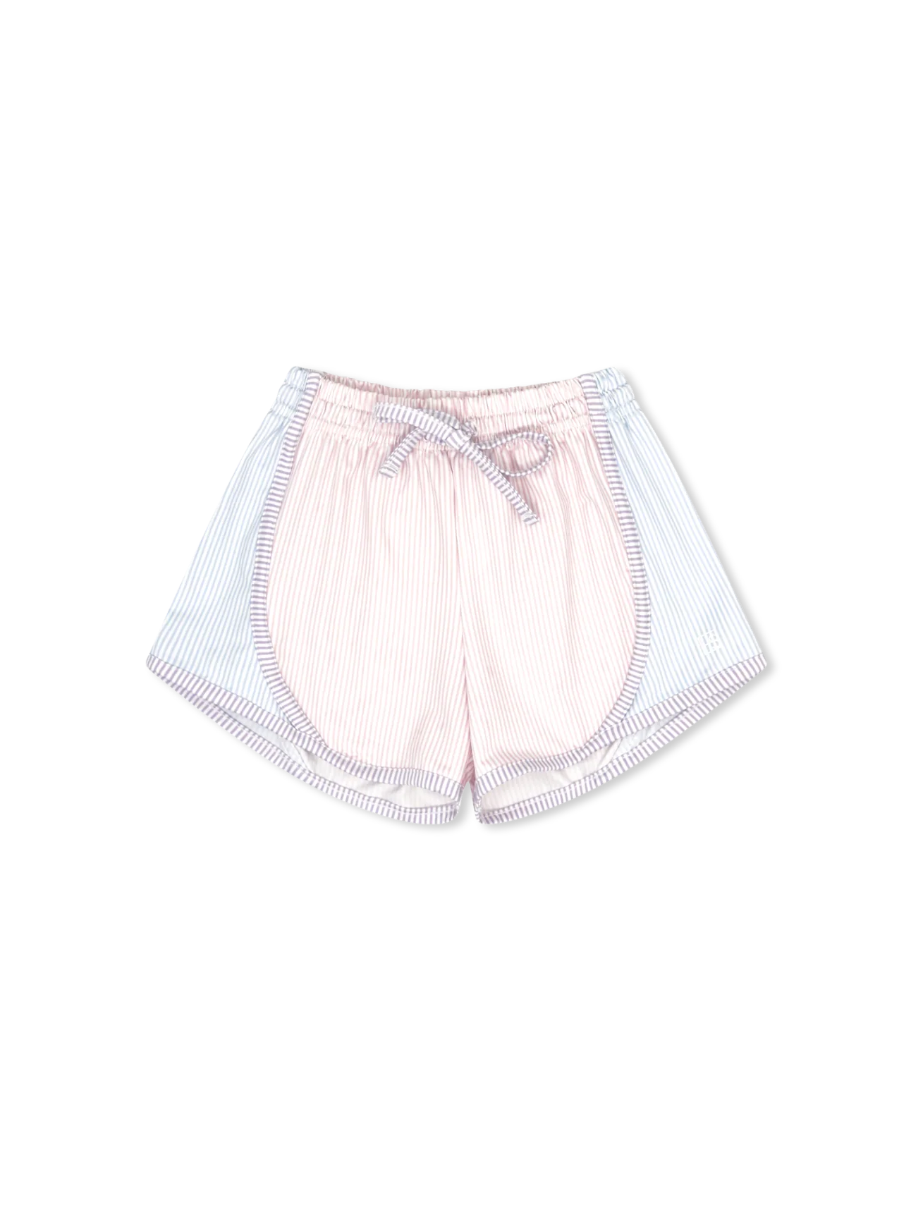 Elise Short - Cotton Candy Pink, Cotton Candy Blue, Petal Purple Ministripe