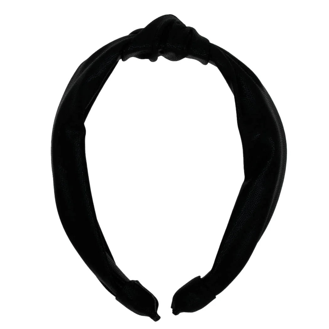 Top Knot Headband- Black Shimmer