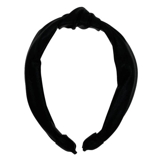 Top Knot Headband- Black Shimmer