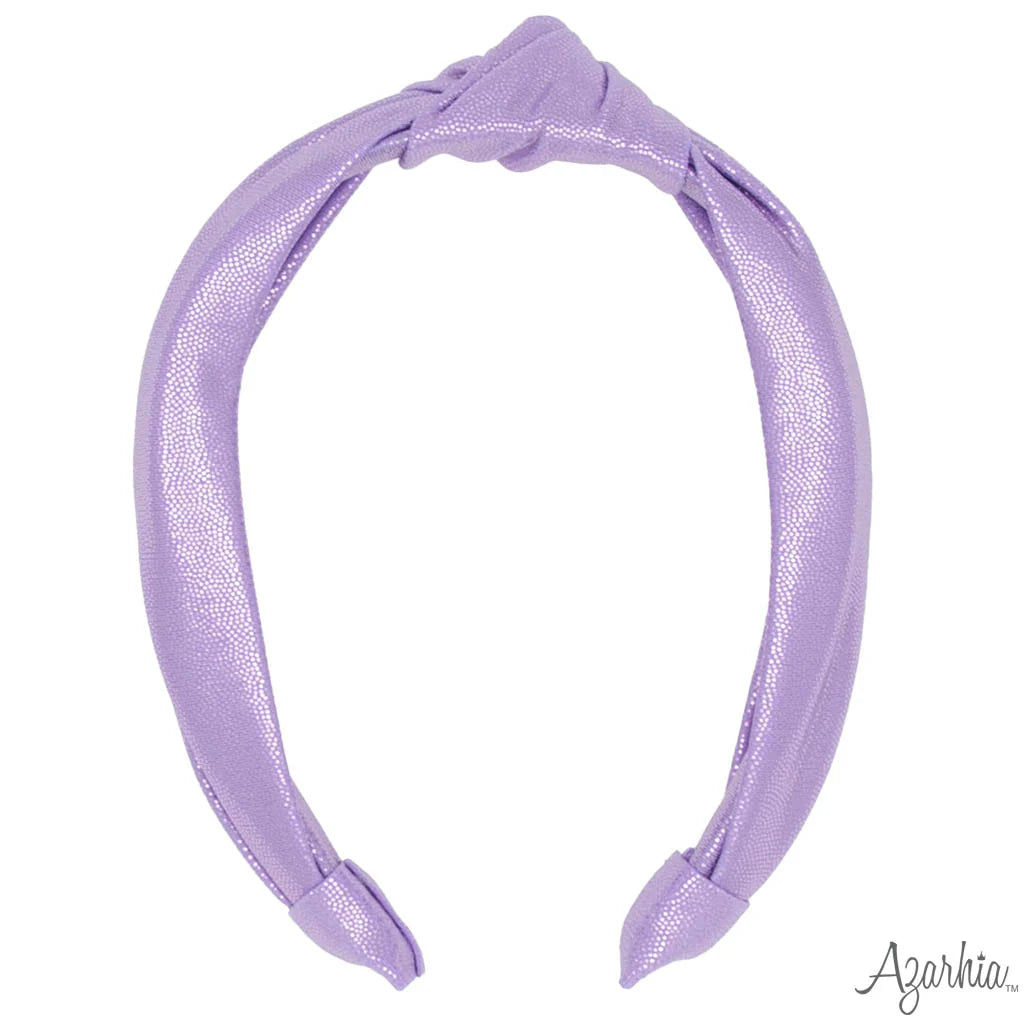 Top Knot Headband- Lavender Shimmer