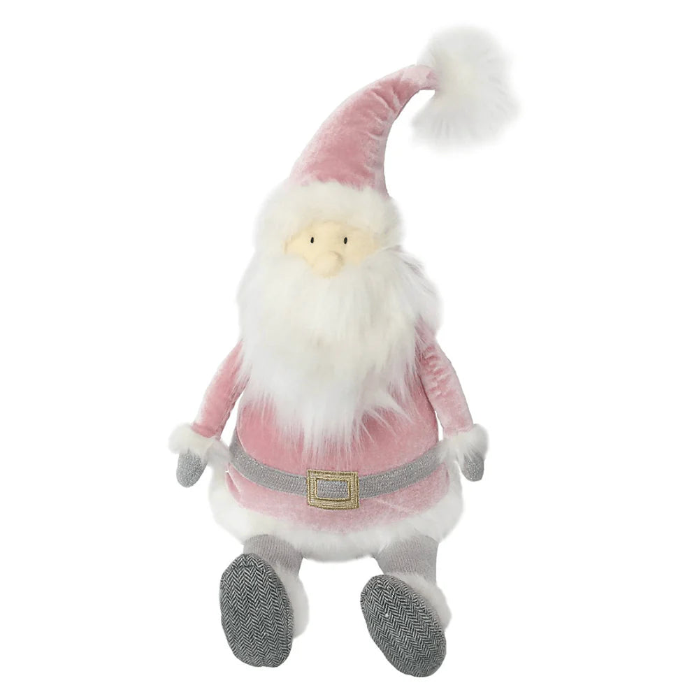 Santa Shelf Sitter - Dusty Rose