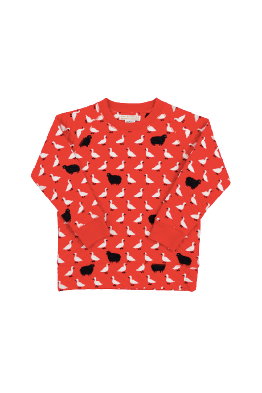 Cassidy Comfy Crewneck - Baa Baa Black Sheep
