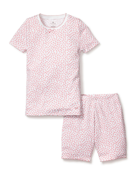Kid's Pima Snug Fit Pajama Short Set in Sweetheart