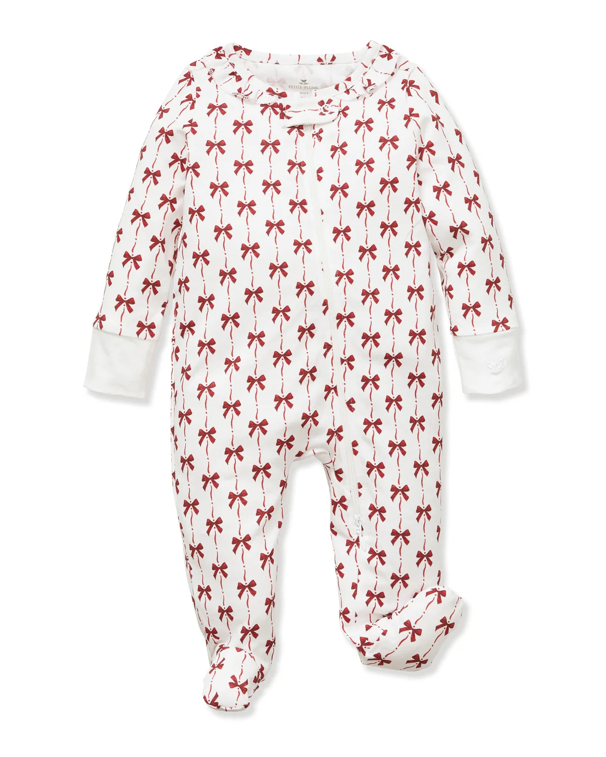 Baby's Pima Ruffle Romper in Blissful Bows