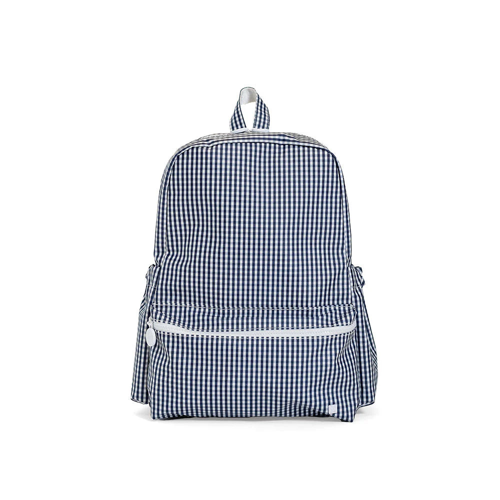 Backpacker TRVL Bag, Navy Gingham