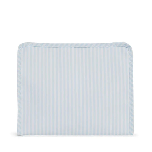 Roadie Large Zip Pouch-Pimlico Stripe Blue