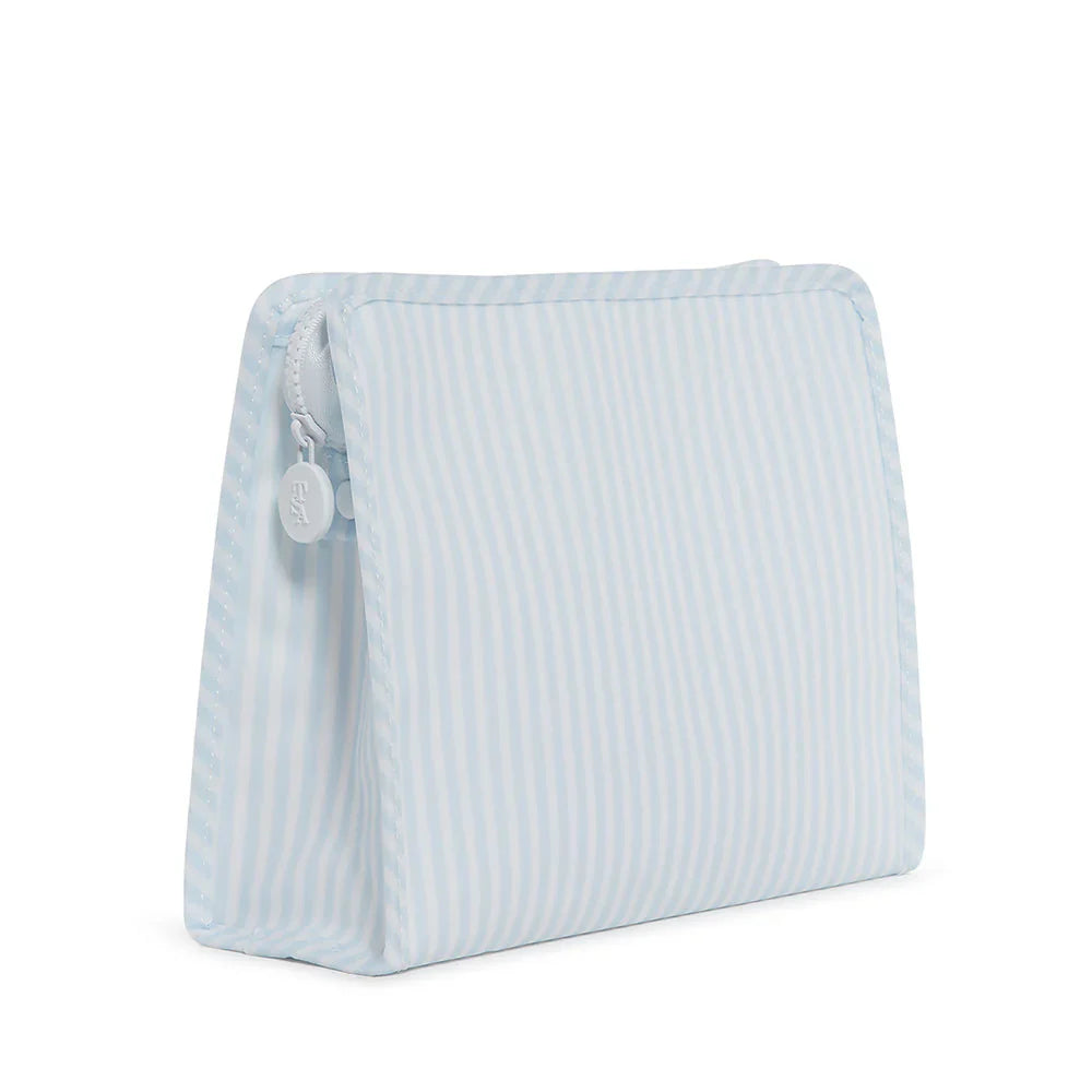 Roadie Large Zip Pouch-Pimlico Stripe Blue