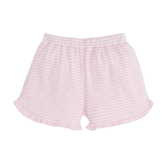Tulip Knit Short - Light Pink Stripe
