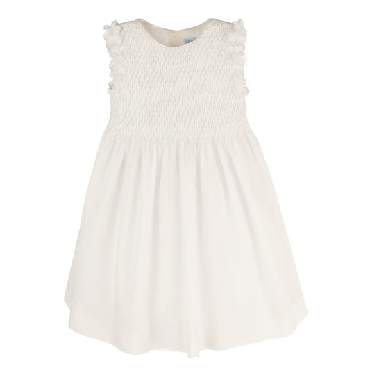 Honey Comb Dress - White