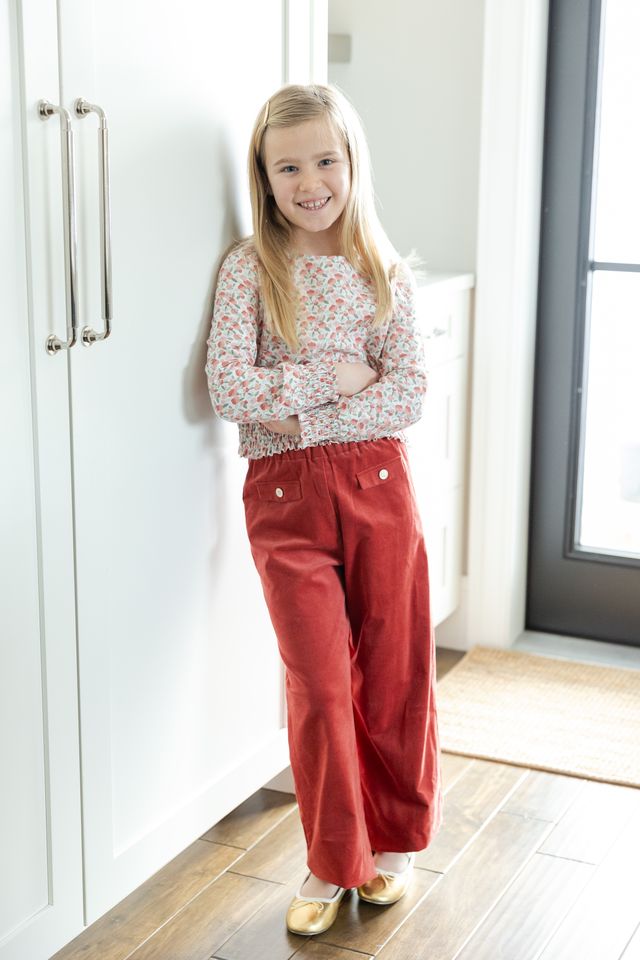 Velvet Wide Leg Pants