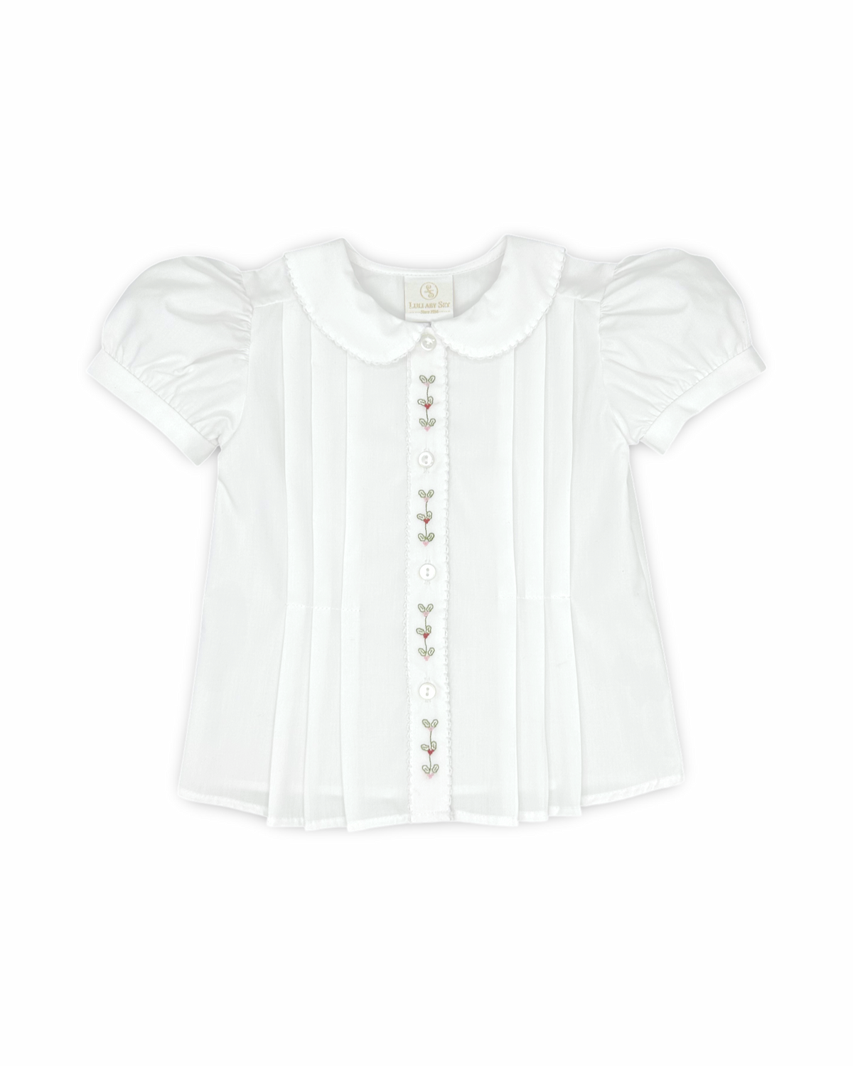 Vintage Blouse - Embroidered Holly