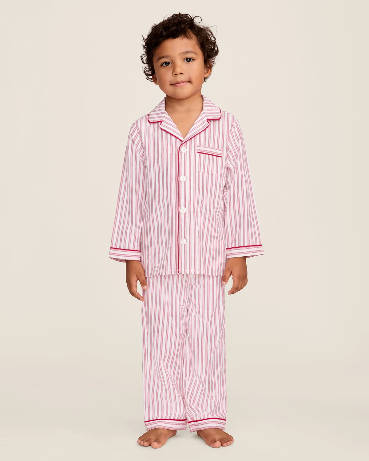 Antique Red Ticking Pajama Set