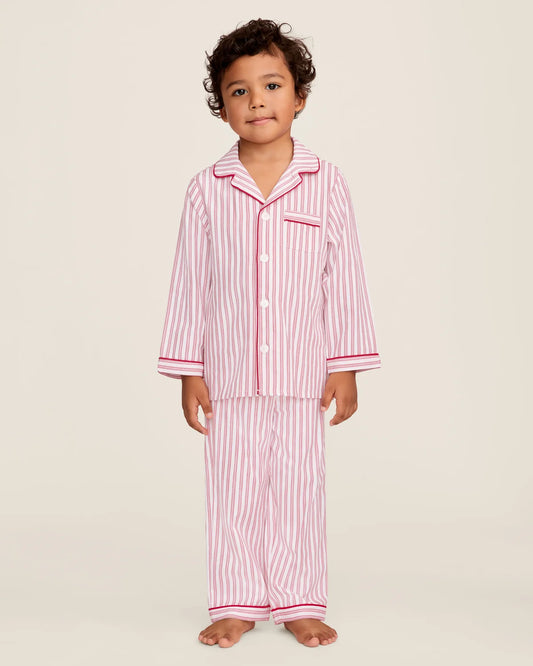 Antique Red Ticking Pajama Set