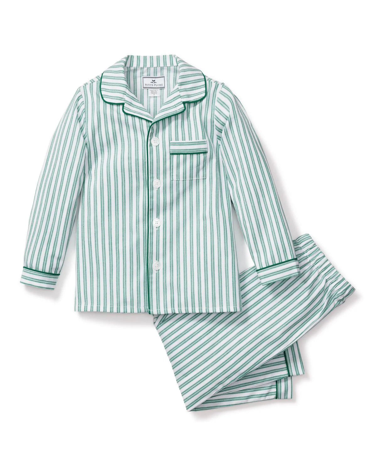 Emerald Ticking Pajama Set