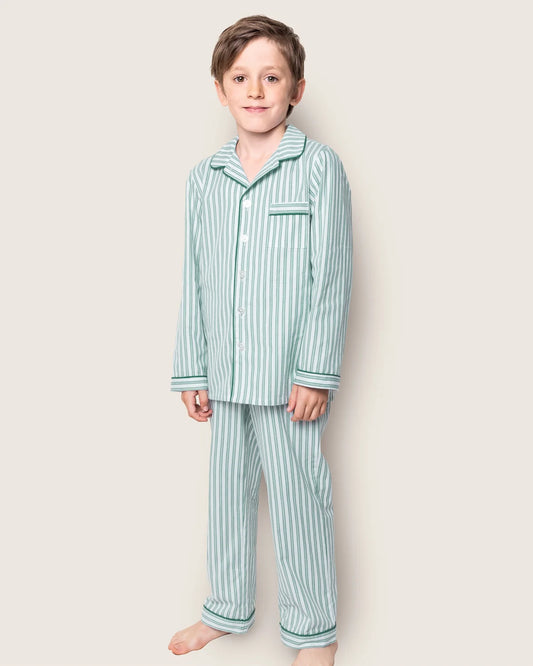 Emerald Ticking Pajama Set