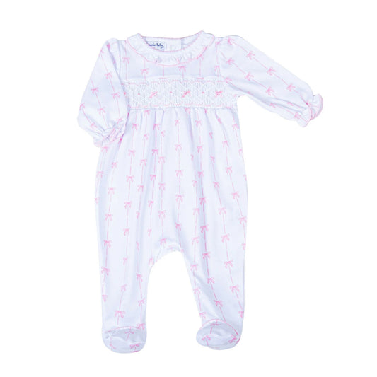 Amelia's Classics Pink Smocked Footie