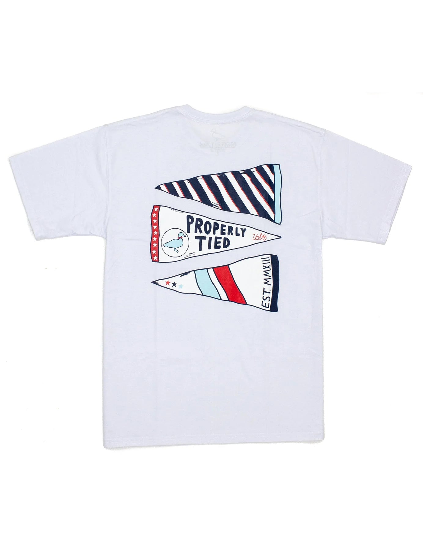 Americana Pennant Short Sleeve, White