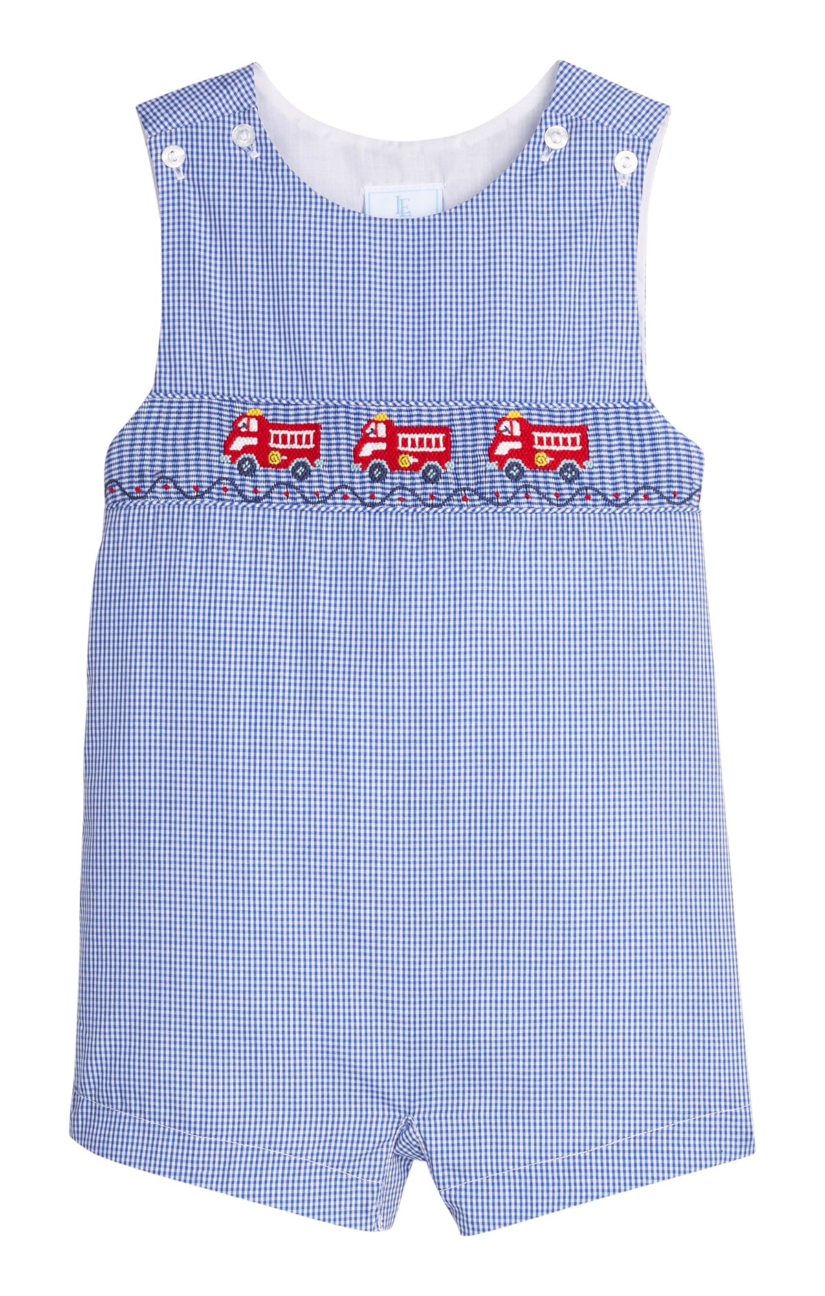 Smocked Vintage John John- Fire Truck