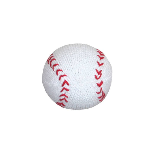 Will the Baseball Knit Rattle: 5" Rattle