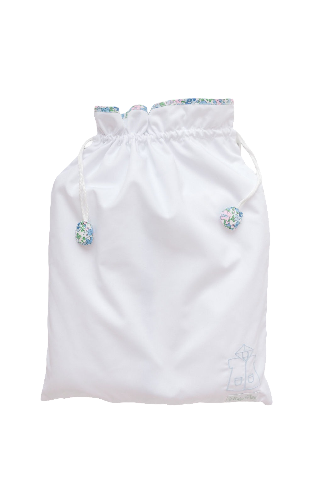 Sleeveless Cover Up with Hood- Blue Floral