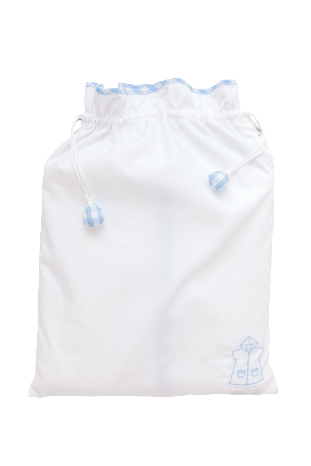 Sleeveless Cover Up with Hood- Blue Buffalo Check