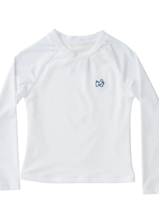 Boys Reef Rashguard Shirt- Bright White