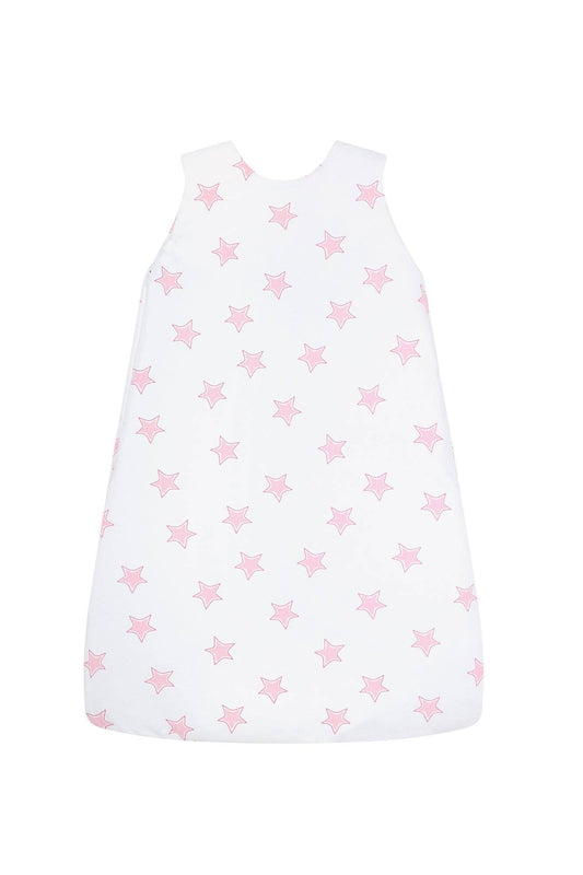 Pink Stars Print Winter Sack: Pink