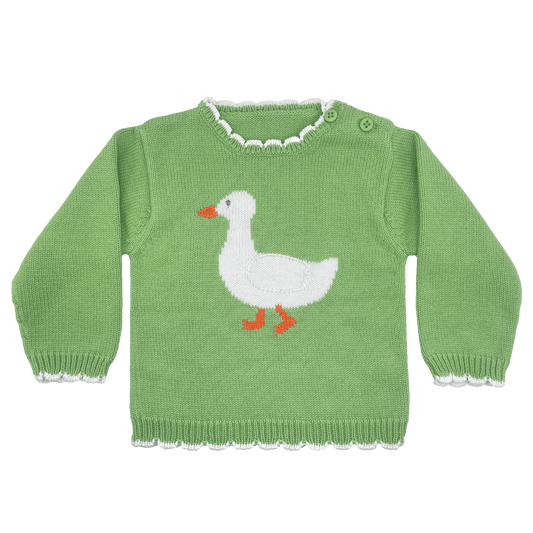 Goose Knit Sweater: 5Y