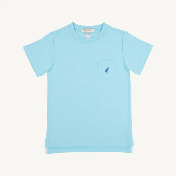 Carter Crewneck- Belhaven Blue/Wood Boat Blue
