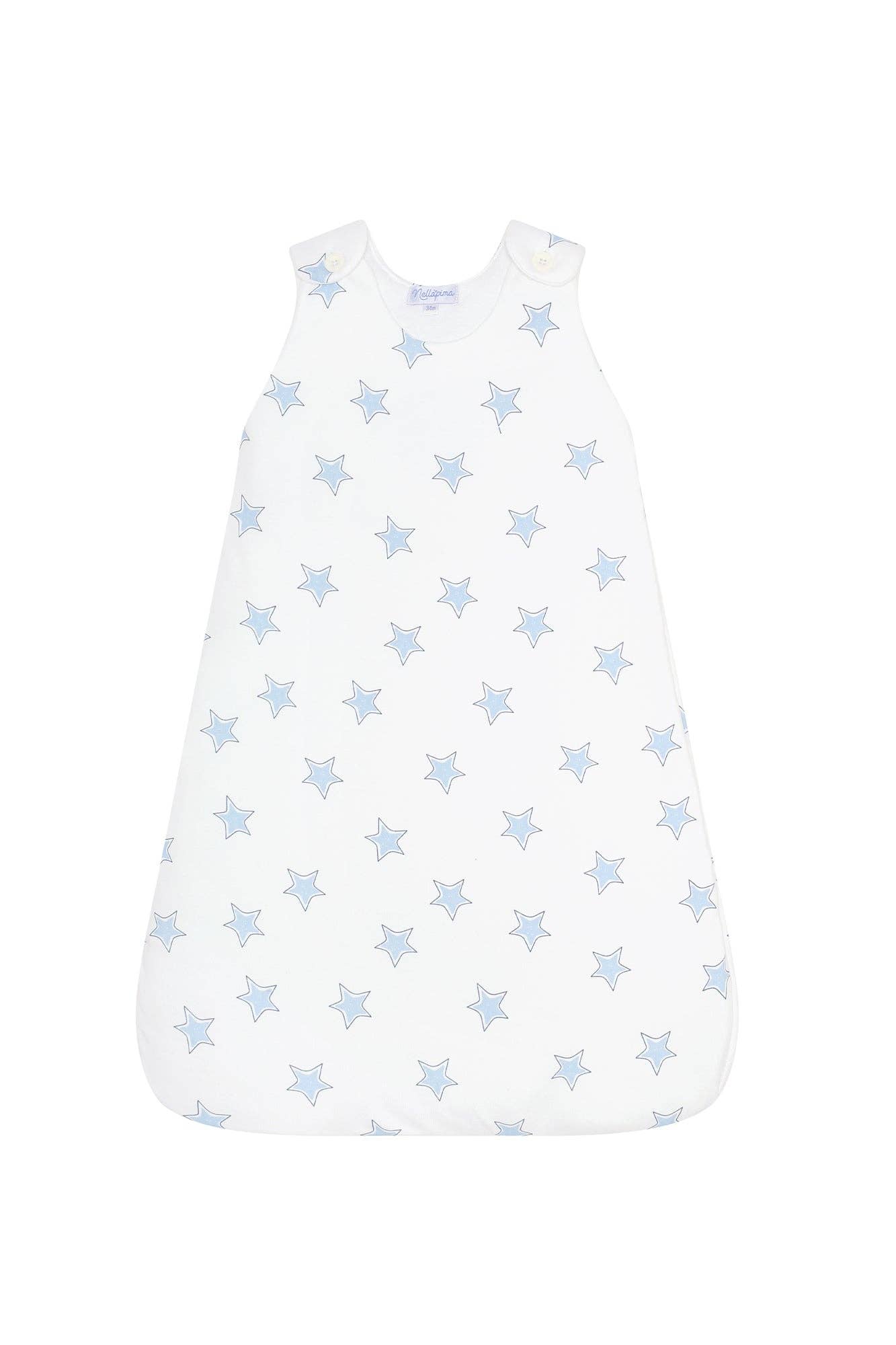 Blue Sack Stars Print Winter: Blue