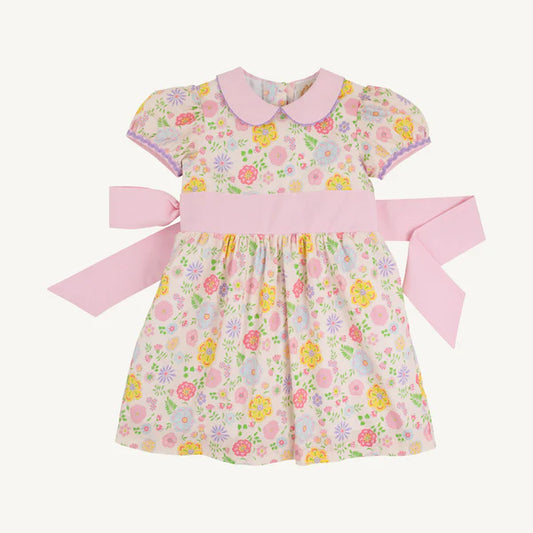 Cindy Lou Sash Dress - Boca Grande Begonia