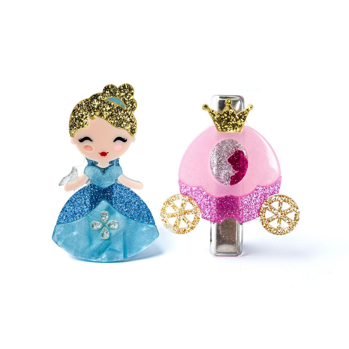 Cute Doll Blue Dress + Carriage Hair Clip