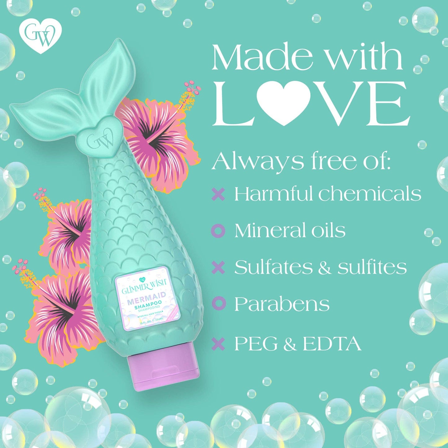 Mermaid Shampoo — Fragrance Free & Dye Free