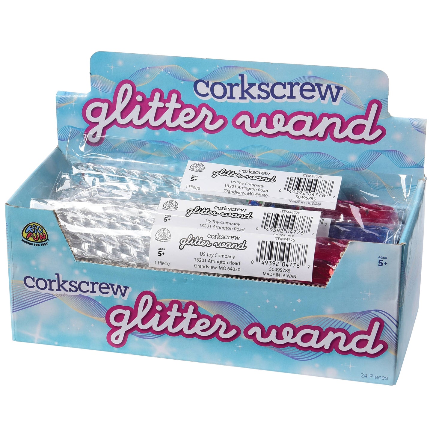Corkscrew Glitter Wand