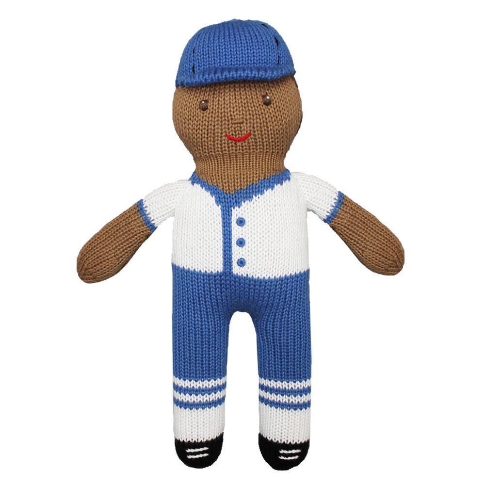 Baseball Player Knit Doll: 12" Plush